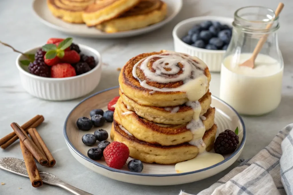 Cinnamon swirl pancakes