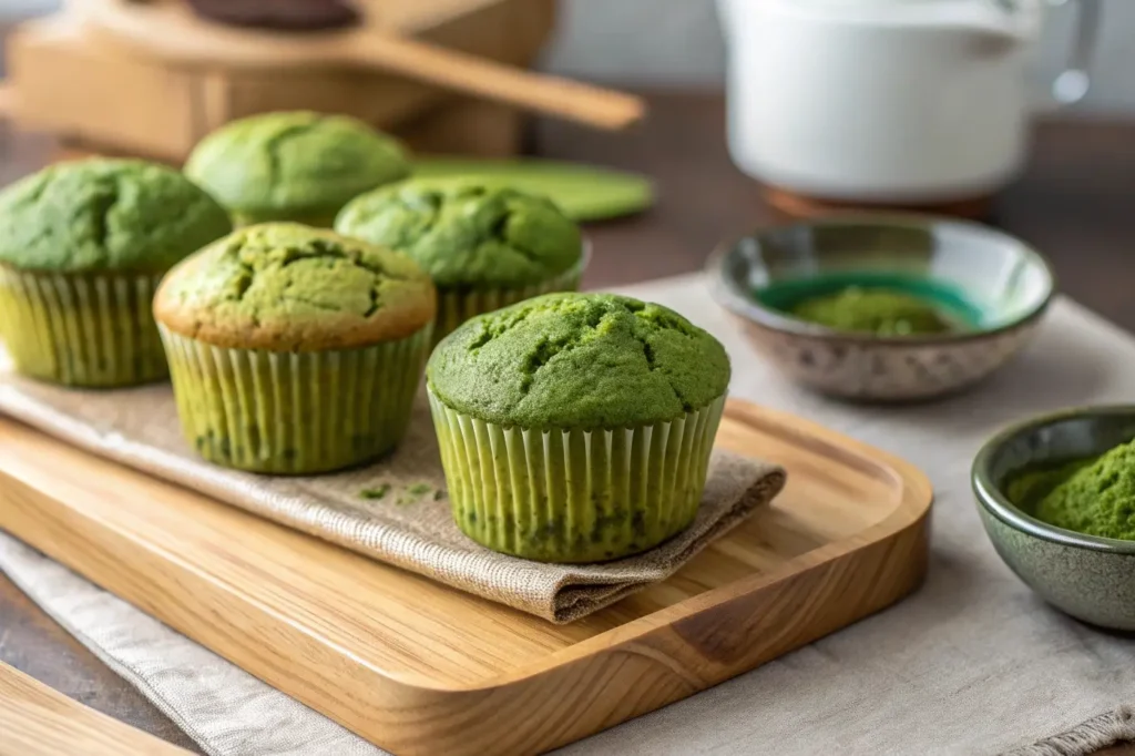 matcha muffins