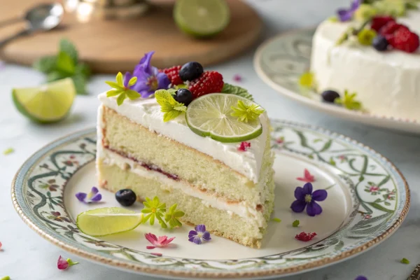 Elegant Key Lime Cake Serving Suggestions